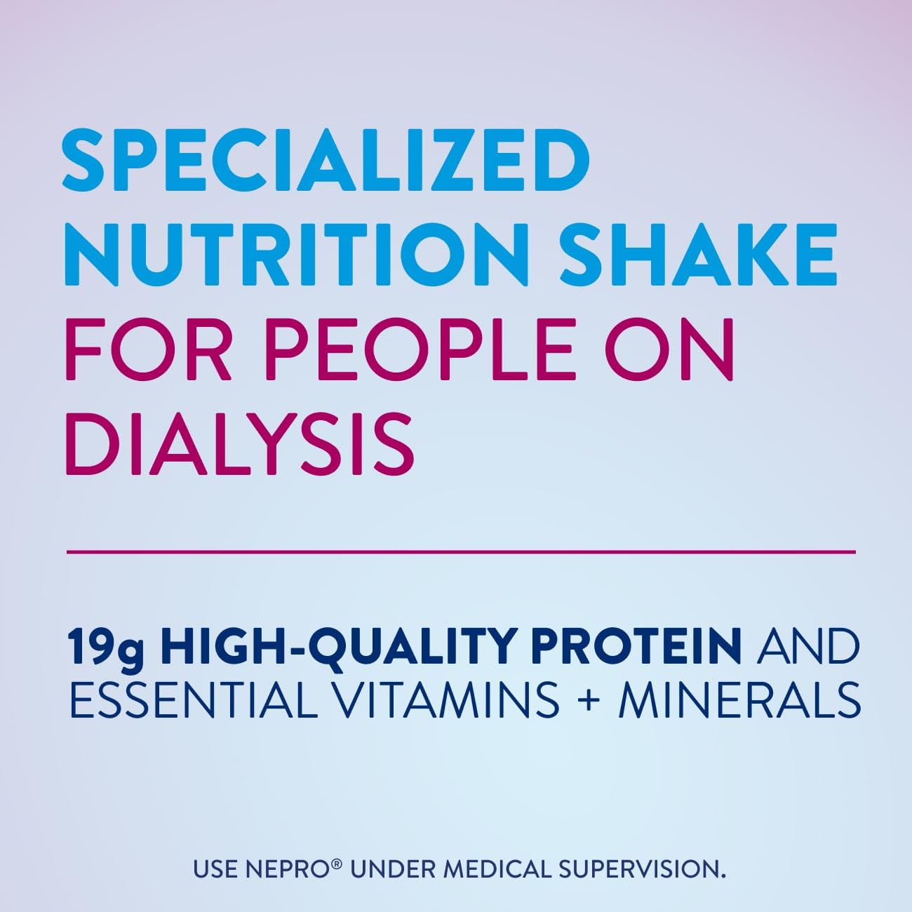 Nepro Nutrition Shake for People on Dialysis,19g Protein,420 Calories,Mixed Berry,8 fl oz,(Pack of 48)