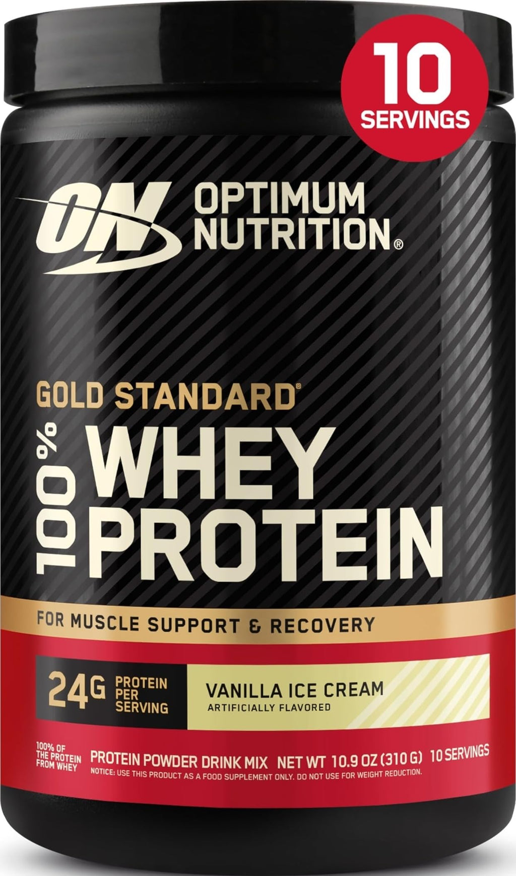 Optimum Nutrition Gold Standard Whey Protein, Double Rich Chocolate, 2 LB