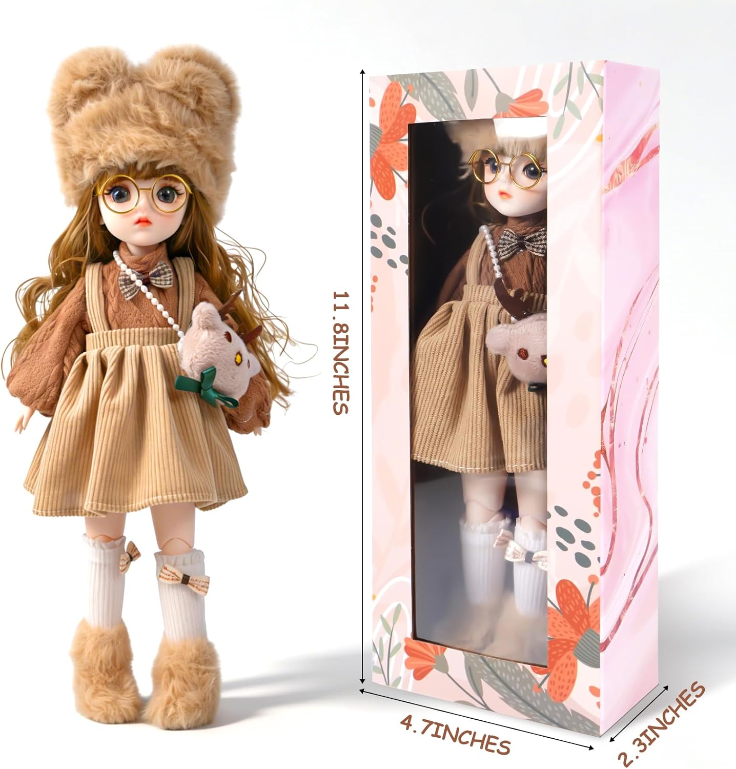 1/6 BJD Ball Jointed Blythe Smart Doll With Clothes - Anime Kawaii Myou Doll (Zongcha)
