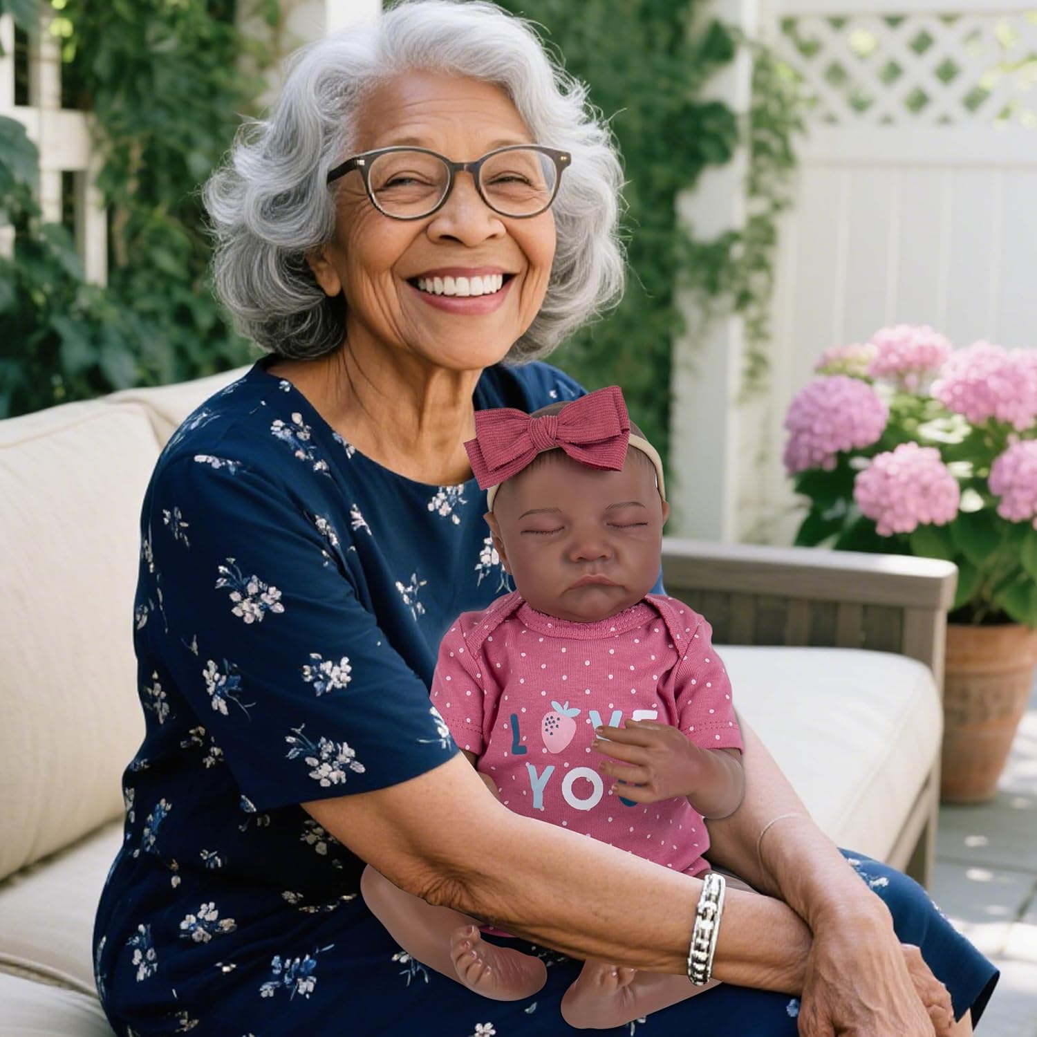 Milidool Reborn Baby Dolls Black Girl - 18-inch Realistic Baby Dolls, Lifelike Soft Vinyl Black American Doll, Nice Gift for Kids, Pre-Parents, Grand-Parents, Doll Collectors