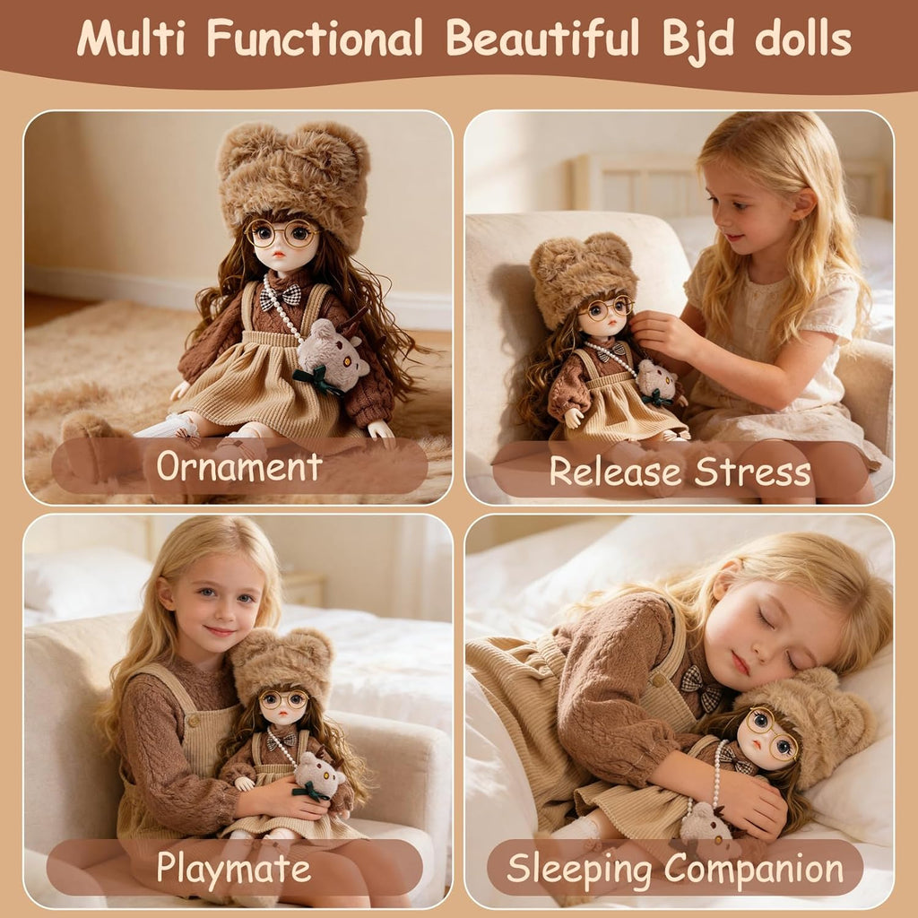 1/6 BJD Ball Jointed Blythe Smart Doll With Clothes - Anime Kawaii Myou Doll (Zongcha)