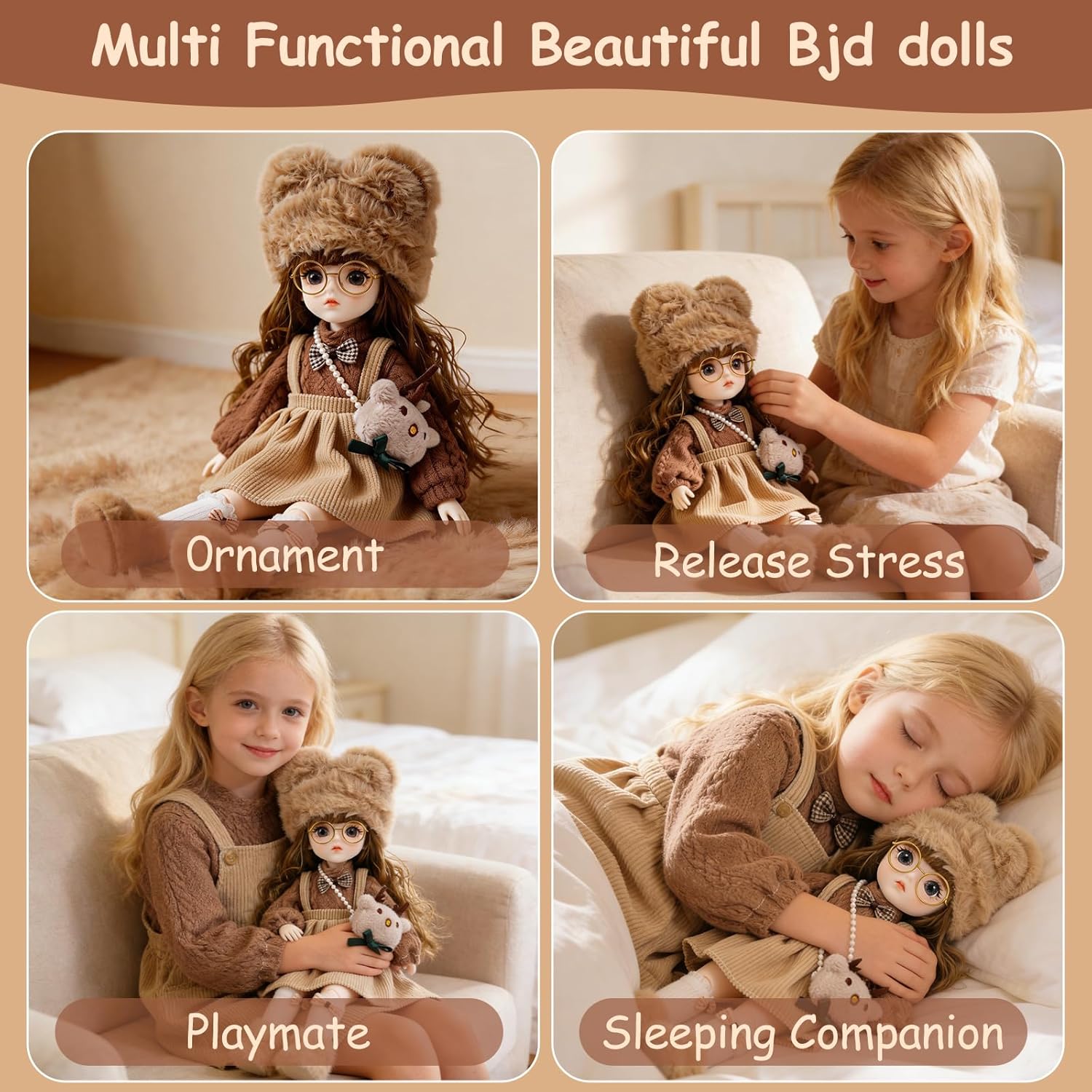 1/6 BJD Ball Jointed Blythe Smart Doll With Clothes - Anime Kawaii Myou Doll (Zongcha)
